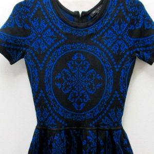 Romeo + Juliet Couture Black Blue Knit Dress XS